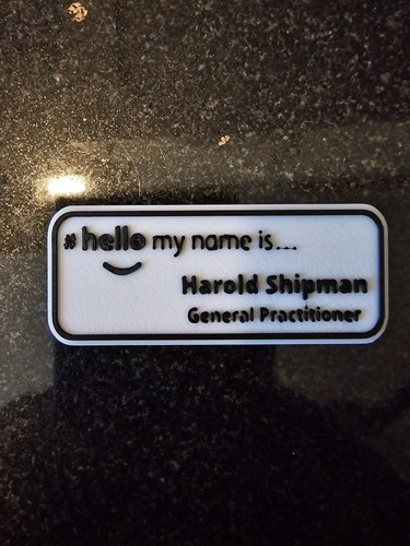 Harold shipman name badge - harold,