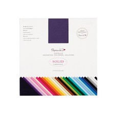 Papermania Premium Textured Cardstock, Multicoloured, Coloured Card Making