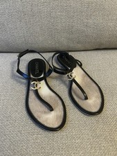 Chanel Patent Sandals Size 38