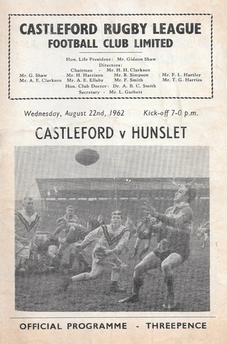 Castleford hunslet rugby - v,