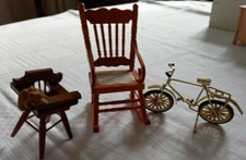 3 unusual dolls house items