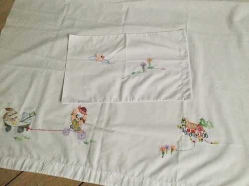Vintage delicately embroidered