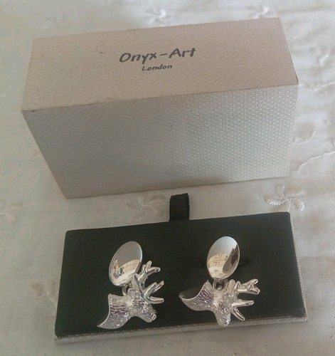 Stag head chain - head, cufflinks