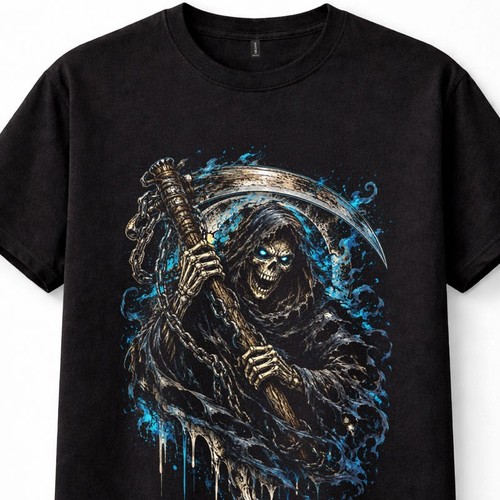 Grim reaper skull - grim,