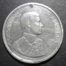 Edward viii medallion 1937 - medallion,