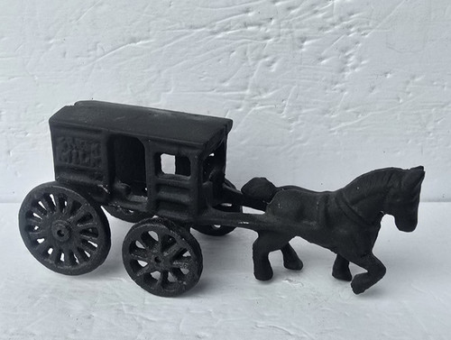 Antique cast iron horse - cast,