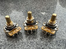 3x CTS 1 Meg "Mojo" Audio Taper Solid Short Shaft Guitar Pot/Potentiometer
