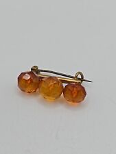 MURRLE BENNETT AMBER BROOCH