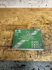 GENUINE IN VERY GOOD CONDITION KAWASAKI KX85/KX100 MOTOCROSS 2009 OWNERS MANUAL