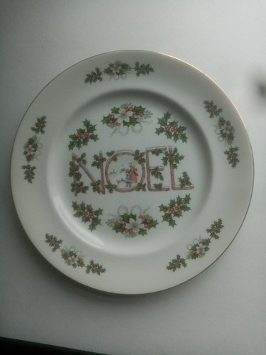 Wood sons noel dinner plate - dinner,