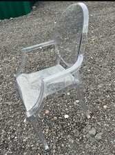 Clear Acrylic Transparent Ghost Dining Dressing Room Wedding Guest Chair