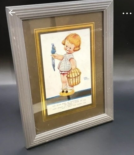 Vintage postcard bluebird - vintage,