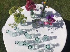 Bud Flower Vases 15 X Bottle Vases Wedding Table Vase Clear Glass 