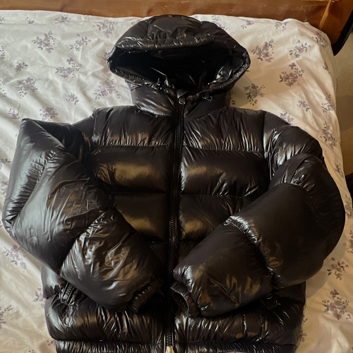 Zara men black hooded down - black,