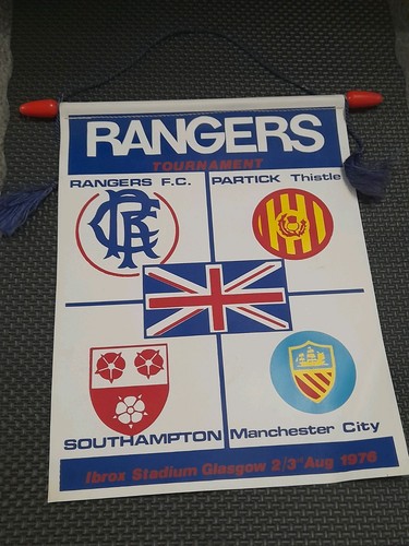 Rangers football pennant - football,