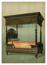 Antique Carved Four Poster