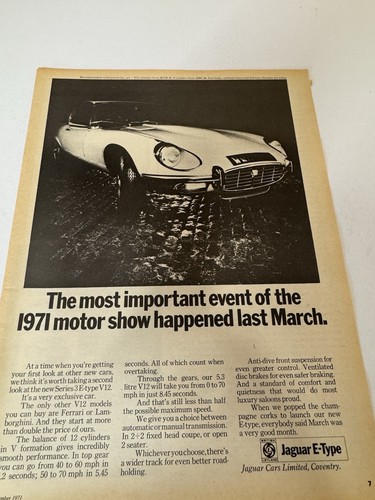 Original 1971 series jaguar - original, 3