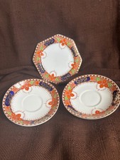 Vintage Royal Stafford bone china teaplate and 2 saucers