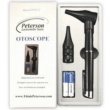 Locksmith peterson pen light otoscope new , with batteries cheap deal! no box 