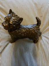 Bronze West Highland Terrier Dog Statue Westie Sculpture Ornament NEW 01020