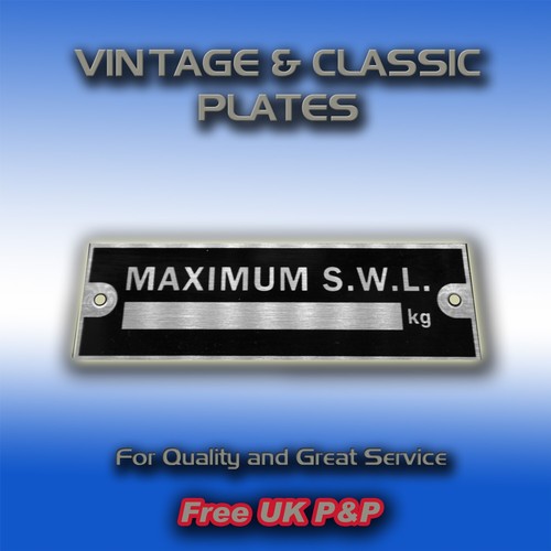 Swl weight plate for - swl,
