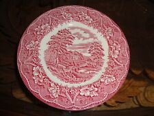 Barratts Of Staffordshire Side Plate In Red And White