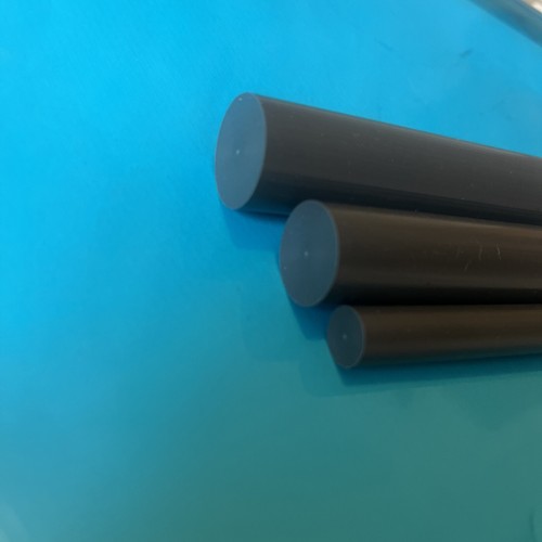 Pvc plastic grey round rod - round,