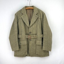 Zacharias Co Tweed Jacket Mens 40R Green Derby Norfolk Hacking Shooting Hunting