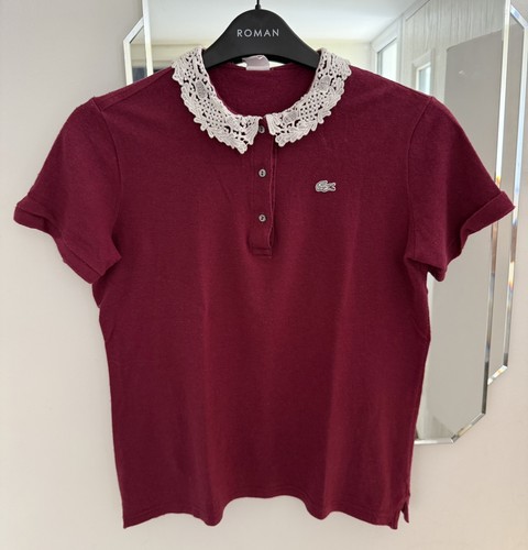 Lacoste ladies lace collar - lacoste,