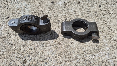 Vintage york barbell collars - vintage,