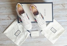 Gucci ace bee white - ace, leather