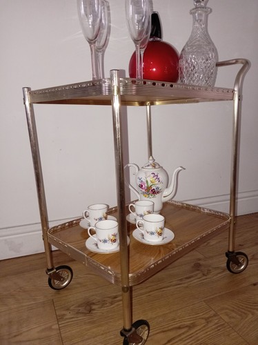 Vintage tier tea trolley - vintage,