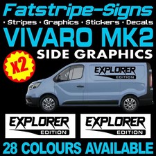 to fit VAUXHALL VIVARO MK2 VAN MOTORHOME VINYL GRAPHICS STICKERS DECALS CAMPER