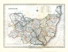 Vintage Historical County Map