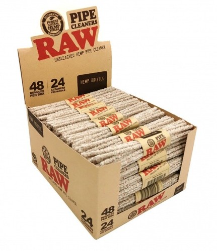 Raw hemp pipe cleaners stems - hemp,