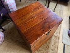 Square Indian Rosewood (Sheesham) Trunk