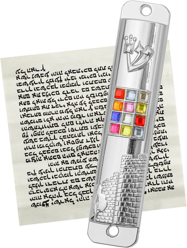 Mezuzah with scroll for door - mezuzah,