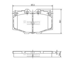 Brake pads Front Axle J3602036