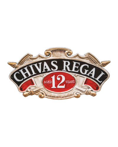 Chivas regal cast iron sign - chivas,