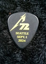 Metallica Original Guitar Pick M72 World Tour 2024 Seattle 1st September Night 2