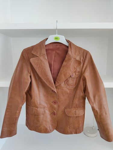 Ladies casual tan real - tan, leather