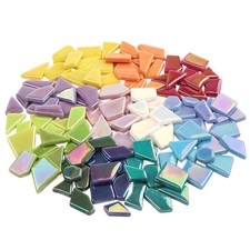 Iridescent Glass Mosaic Tiles