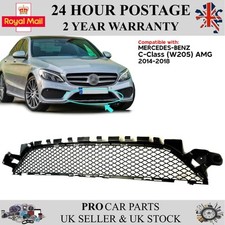 FRONT BUMPER LOWER CENTER GRILLE FOR MERCEDES-BENZ W205 AMG C-CLASS A2058852123