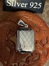 Solid Silver Rectangle Locket