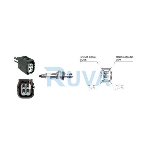 Lambda oxygen sensor - ruva, fits