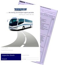 Passenger Vehicle Inspection Pads - Bus/Coach (PCV/PSV) in mauve - revised 0723