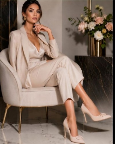 Dee ocleppo dusty - pink, leather