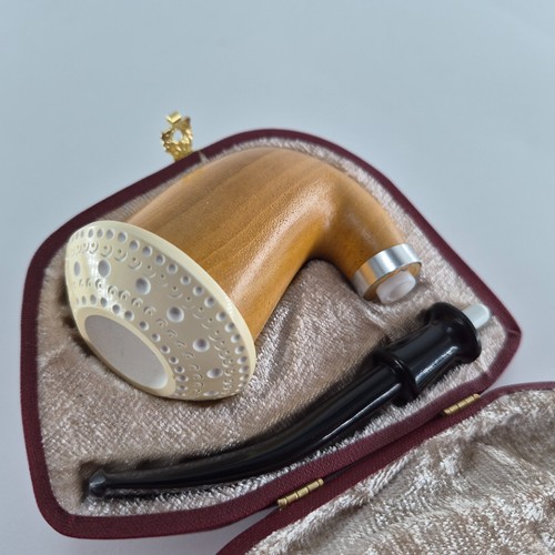 Calabash mahogany pipe - calabash,