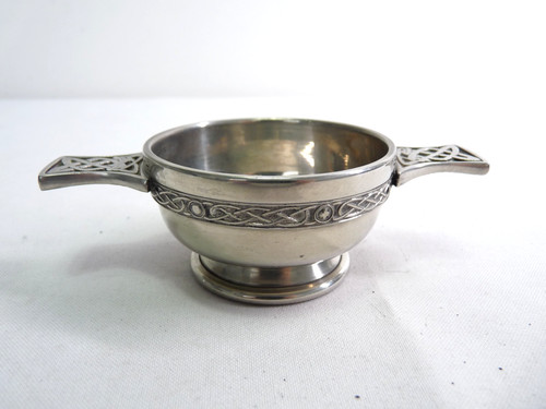 Scottish pewter quaich - pewter,