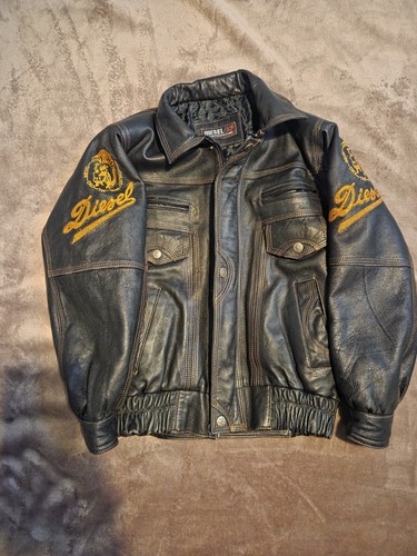 Vintage diesel leather - vintage, jacket